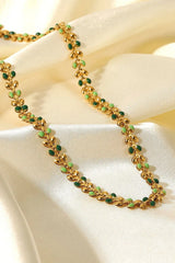 Leaf Chain Lobster Clasp Necklace Necklaces - Tophatter Daily Deals