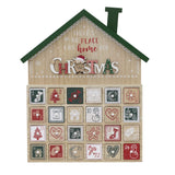 Wooden House Highland Cow Christmas Advent Calendar | Fill Your Own Calendar Advent Calendar - Tophatter Daily Deals