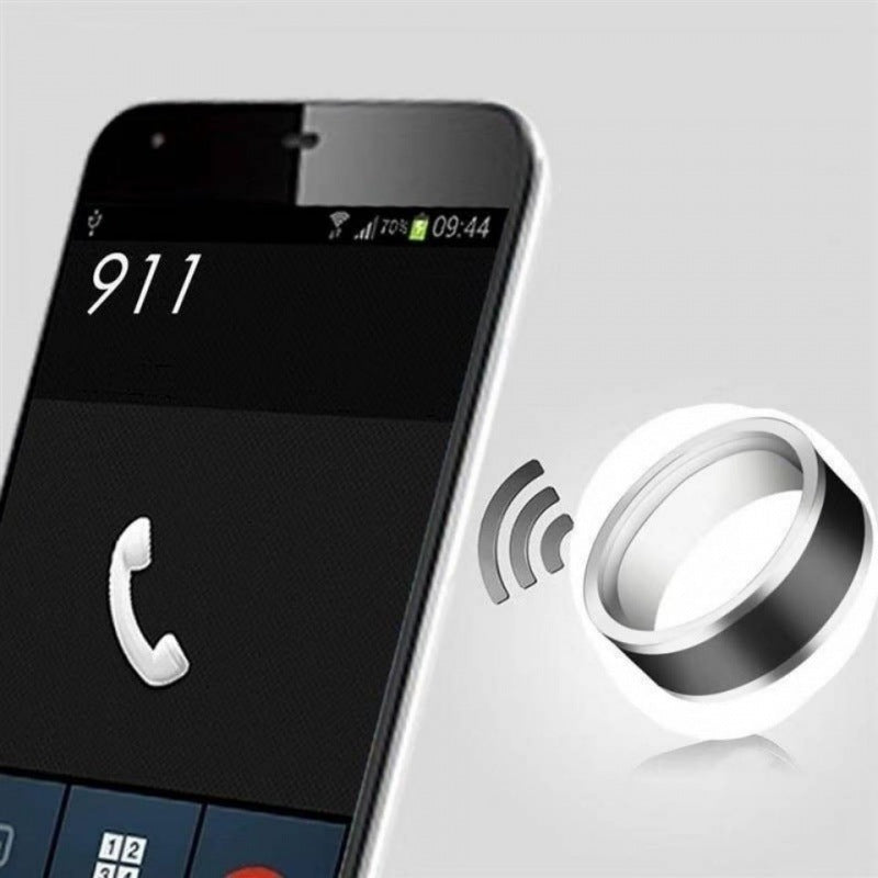 Black Technology Ring Solar Android Temperature Magic Net Red Smart Sci-Fi Bluetooth Ring 0 - Tophatter Daily Deals