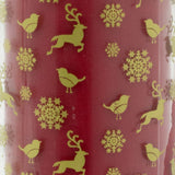 Christmas Advent Pillar Candle in Glass Jar | Traditional Christmas Candle 21cm Candle - Tophatter Daily Deals