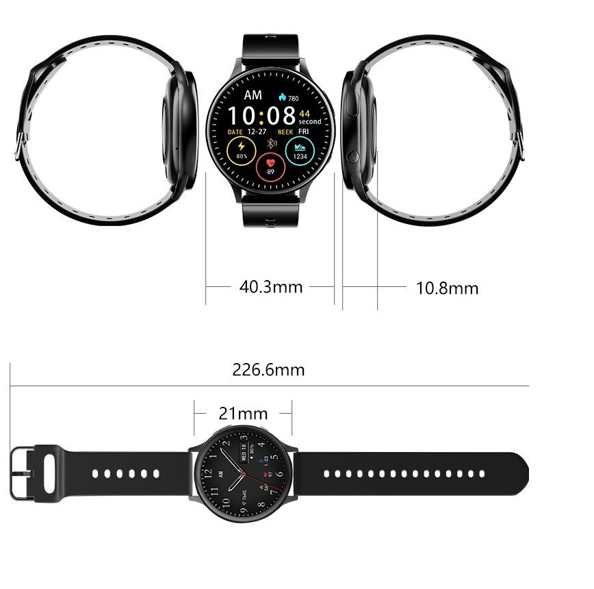 Bluetooth Call AI Voice Assistant Sleep Blood Pressure Blood Oxygen Smart Watch 0 - Tophatter Daily Deals
