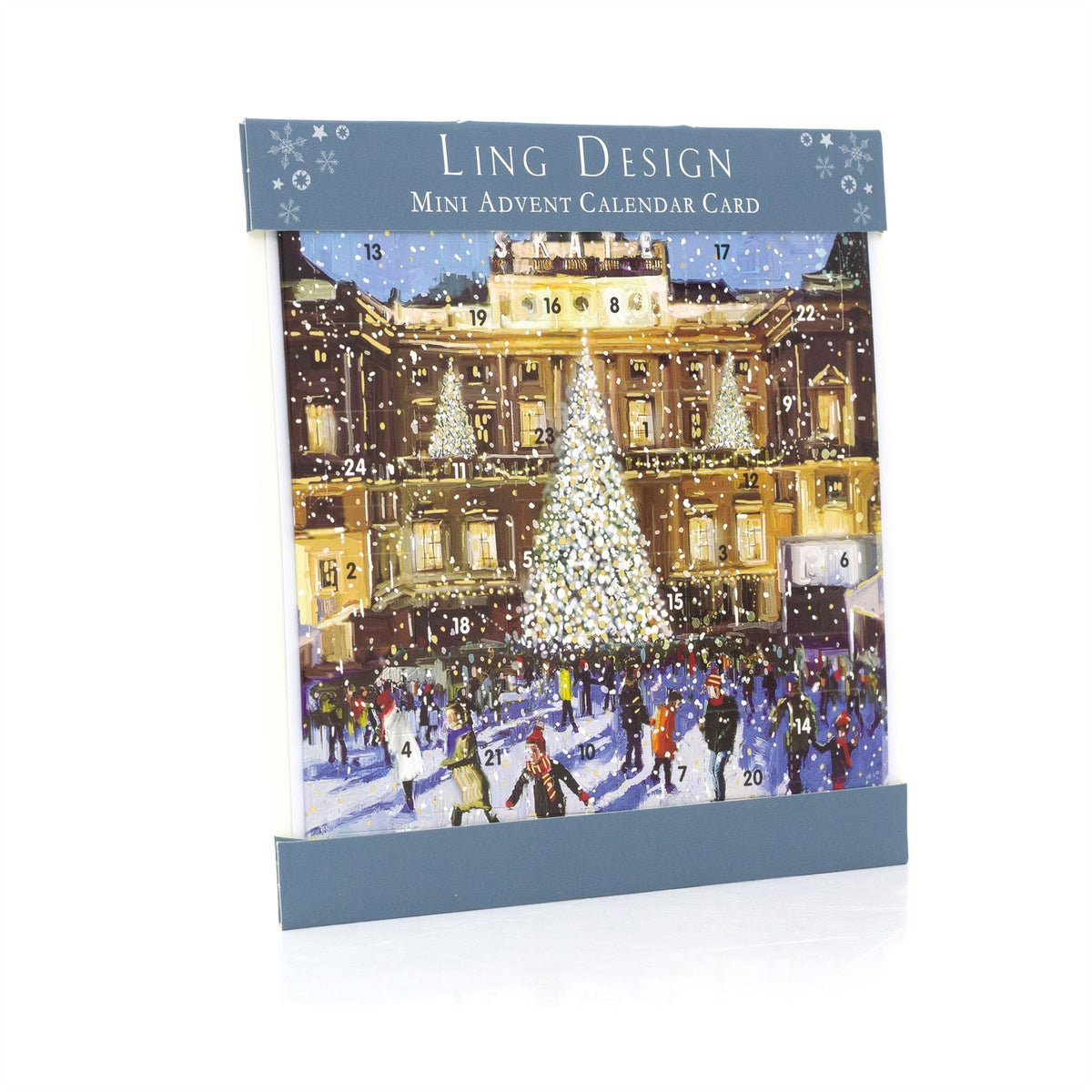 Christmas Skating Advent Calendar Greetings Card | Door Advent Calendar Advent Calendar - Tophatter Daily Deals