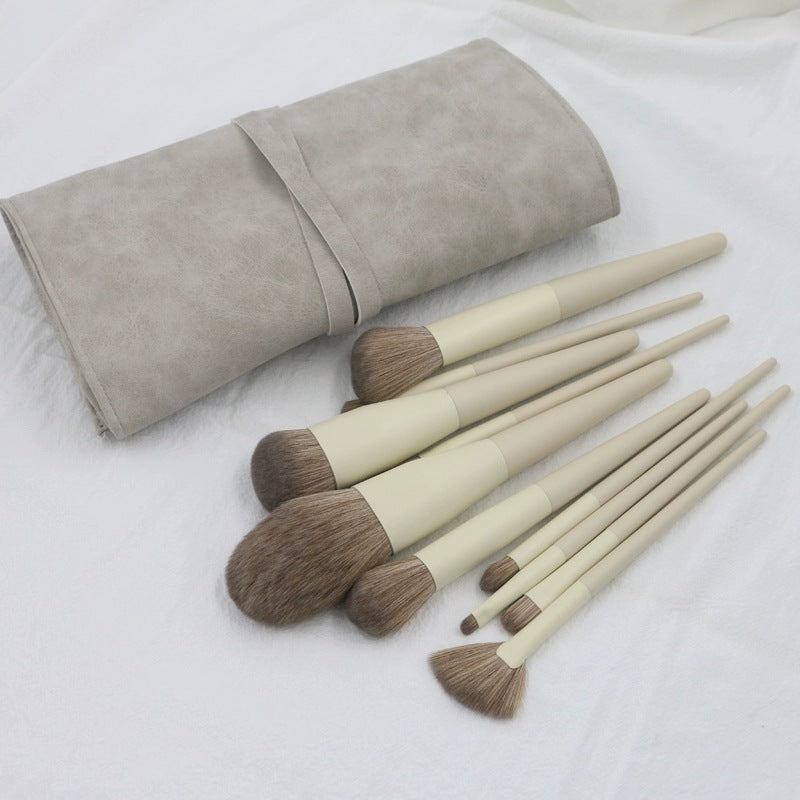 10 PCs Eye Shadow Foundation Blush Nose Shadow Face Powder Concealer Brush Makeup Tools Gray Packaging 0 - Tophatter Daily Deals