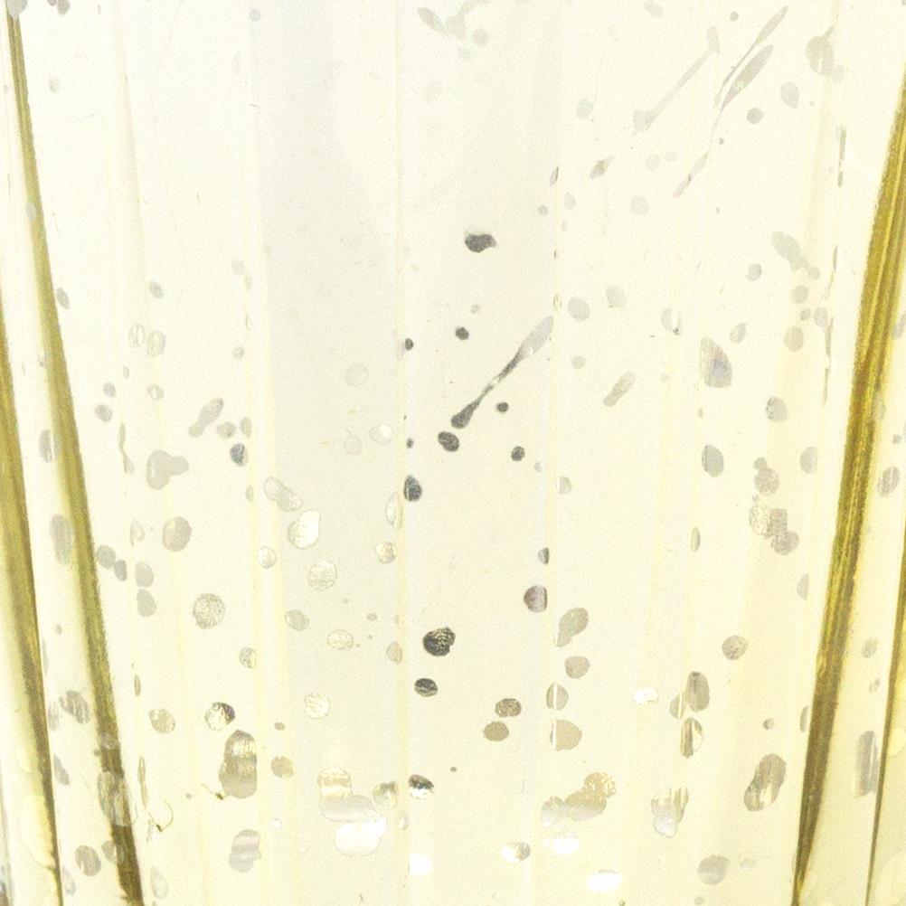 Gold Mercury Effect Glass Tealight Holder | Gold Speckled Tealight Holder | Glass Candle Holder Candle Pot Candle Holder - Tophatter Daily Deals