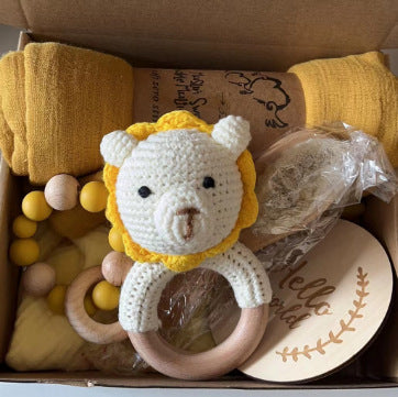 Baby Educational Toy Molar Teether Gift Box Lion suit B 0 - Tophatter Daily Deals
