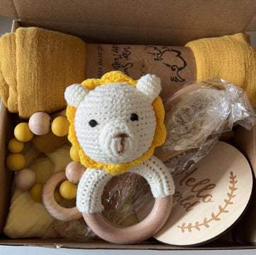 Baby Educational Toy Molar Teether Gift Box Lion suit B 0 - Tophatter Daily Deals