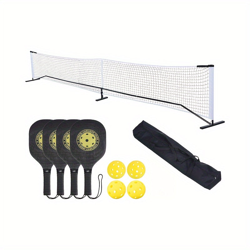 Portable Pickleball Net Set with Paddles Sports & Outdoor - Tophatter Daily Deals