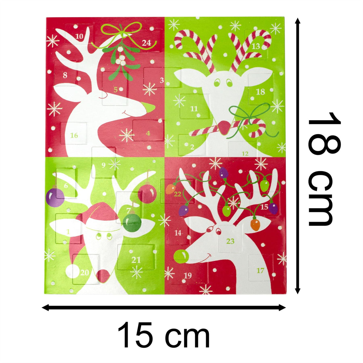 Reindeer Advent Calendar Card with Envelope | Christmas Advent Calendar Advent Calendar - Tophatter Daily Deals