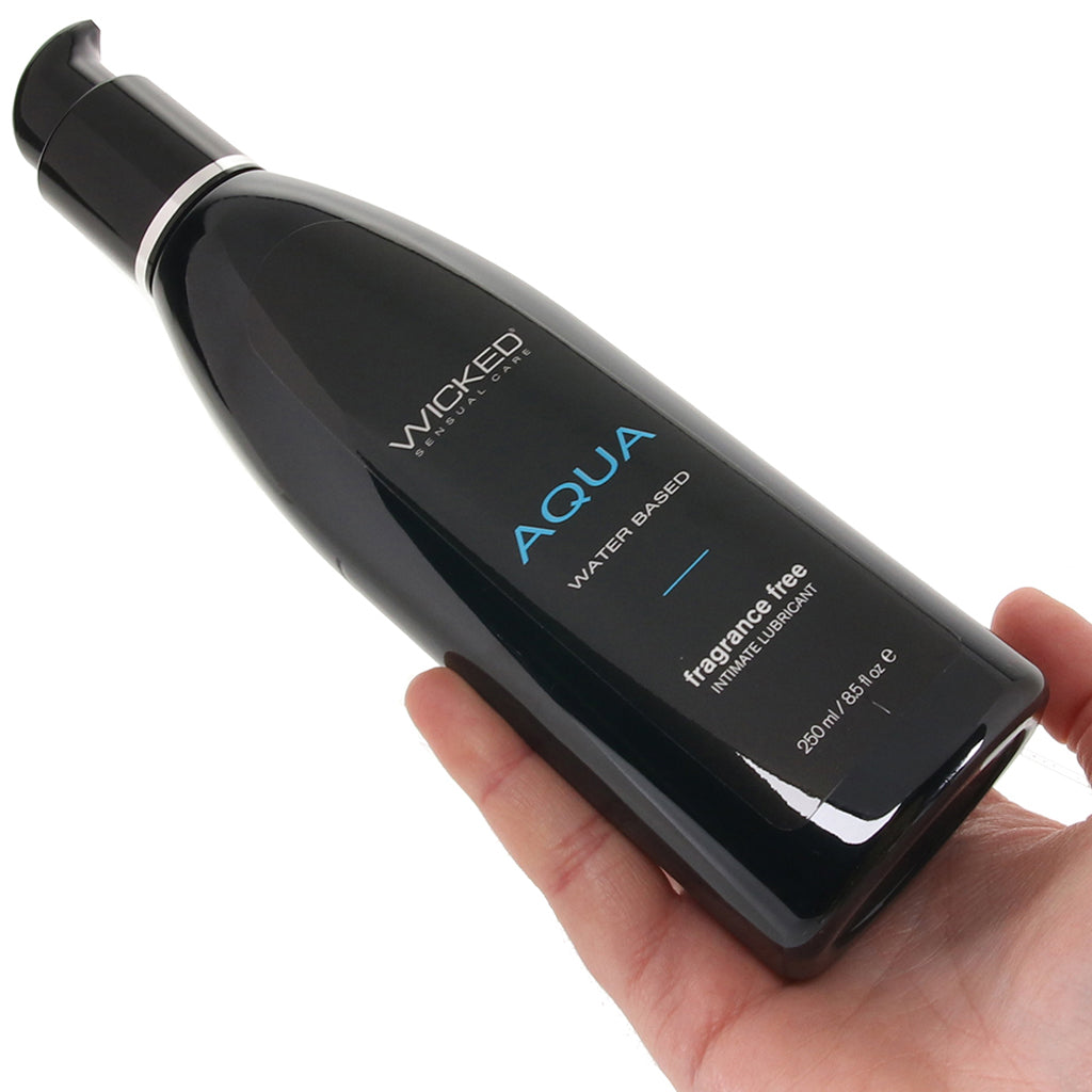 Aqua Fragrance Free Water Based Lube in 8.5oz/250ml Lubes and Lotions > Water Based Sex Lubes - Tophatter Daily Deals