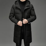 Lightweight Cozy Men's Down Coat - Long Puffer, Goose Down 3D Changing Face Moving Picture Frame - Tophatter Daily Deals