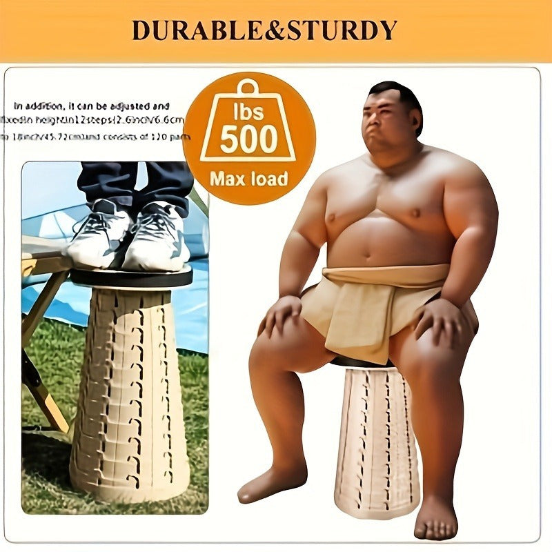 Folding Stool PU Cushion Capacity Outdoor Recreation > Camping > Camp Furniture - Tophatter Daily Deals