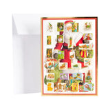 Santa Claus Advent Calendar Card with Envelope | Christmas Advent Calendar Advent Calendar - Tophatter Daily Deals