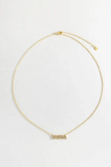 MAMA Zircon 925 Sterling Silver Necklace Necklaces - Tophatter Daily Deals