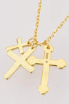 Inlaid Zircon Cross Pendant 925 Sterling Silver Necklace Necklaces - Tophatter Daily Deals
