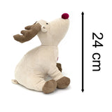 Rudy Red Nosed Reindeer Doorstop | Fabric Animal Door Stop Christmas Doorstop Doorstop - Tophatter Daily Deals