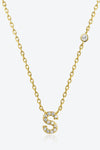 Q To U Zircon 925 Sterling Silver Necklace S Gold One Size Necklaces - Tophatter Daily Deals