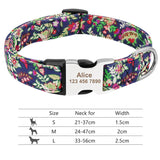 Adjustable Nylon Dog Collar Personalized Dogs Cat ID 019Purple 7 - Tophatter Daily Deals