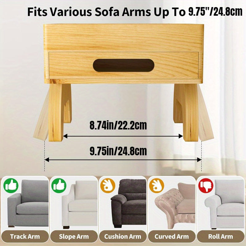7-in-1 Sofa Cup Holder with Armrest Tray Furniture - Tophatter Daily Deals