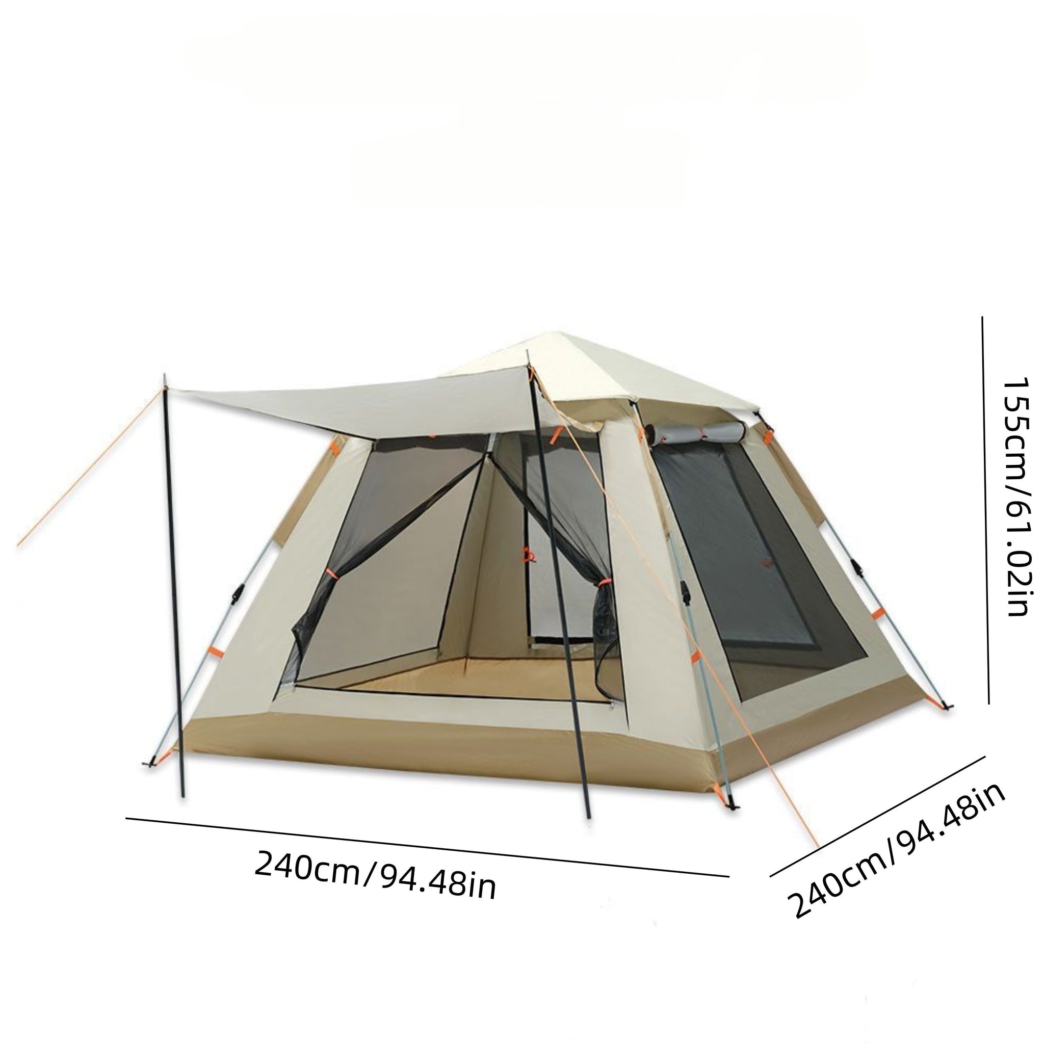8-Person Family Camping Tent with Canopy Setup Camping & Hiking > Tents & Camp Furniture - Tophatter Daily Deals