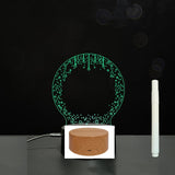 3D Acrylic Board Handwriting Message Board LED Light Style8 Wood grain A 0 - Tophatter Daily Deals