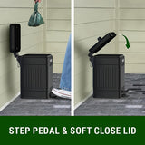 Dog Waste Bin with Pedal Lid Pet Supplies - Tophatter Daily Deals