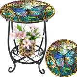 Metal Side Table Mosaic Dining Tables - Tophatter Daily Deals