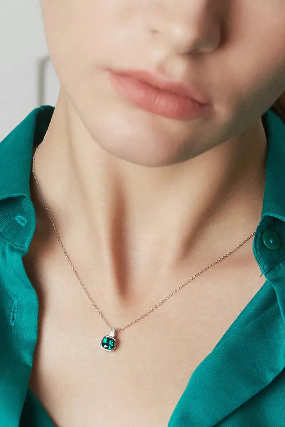 Zircon Pendant 925 Sterling Silver Necklace Necklaces - Tophatter Daily Deals