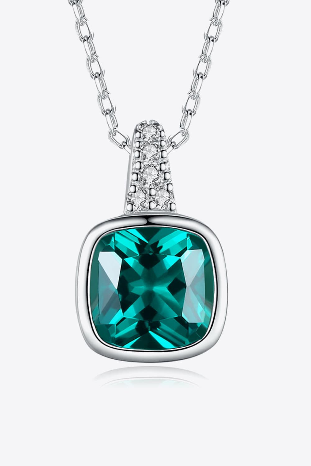 Zircon Pendant 925 Sterling Silver Necklace Necklaces - Tophatter Daily Deals