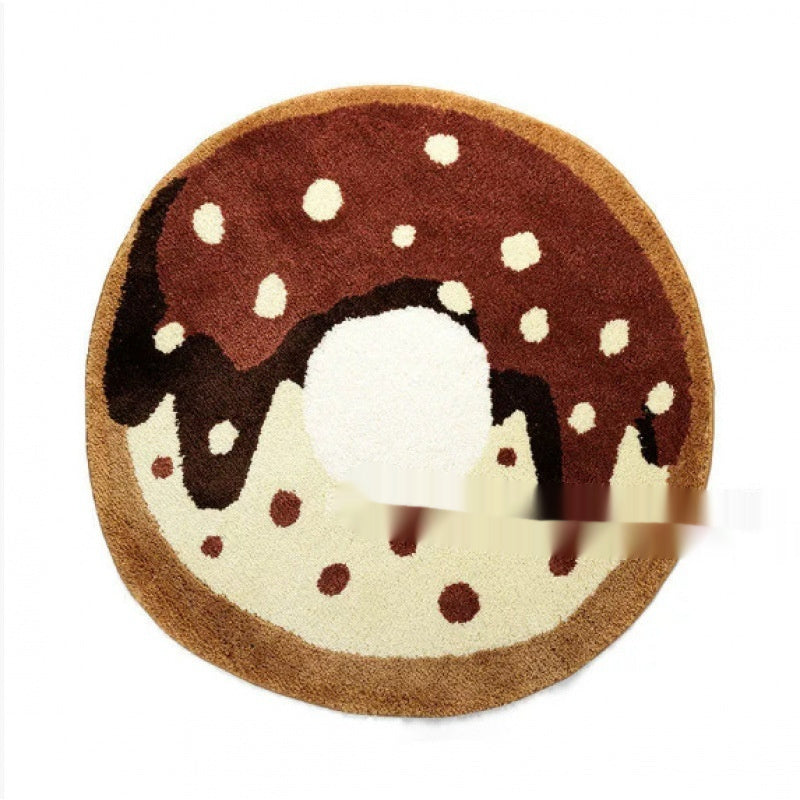 Donut with Rainbow Sprinkles Rug 0 - Tophatter Daily Deals
