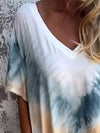 Full Size Pocketed Tie-Dye Short Sleeve Dress Casual Dresses - Tophatter Daily Deals