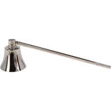 Silver Metal Bell Candle Snuffer | Long Handle Candle Wick Extinguisher - 20cm Candle Snuffer - Tophatter Daily Deals