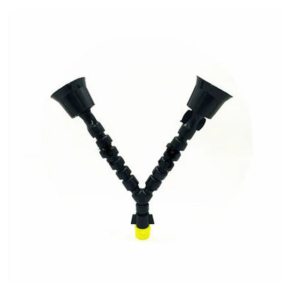 4 Points Plastic Universal Y-type Nozzle Adjustable Bamboo Joint Agricultural Sprayer Black 0 - Tophatter Daily Deals