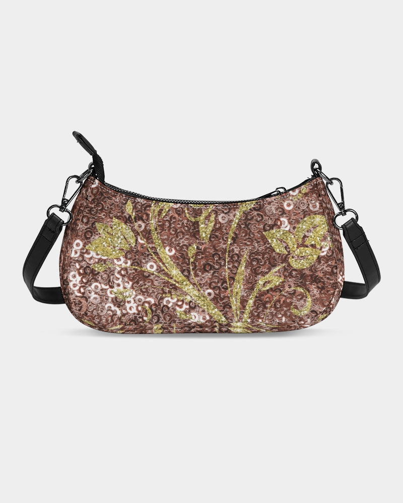 BEAUTIFUL PURPLE GITTER DESIGN CREATED BY FLIPSTYLEZ Petite Canvas Pouch Handbags - Tophatter Daily Deals