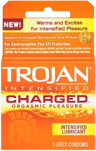 Trojan Intensified Charged Orgasmic Pleasure Condoms - 3 Pack > Essentials > Condoms - Tophatter Daily Deals