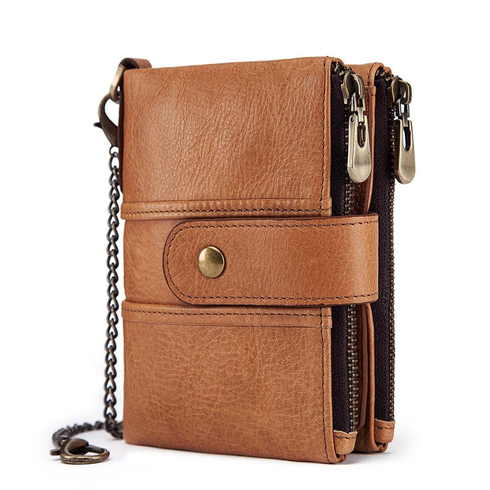 Anti-theft brush wallet Khaki 0 - Tophatter Daily Deals