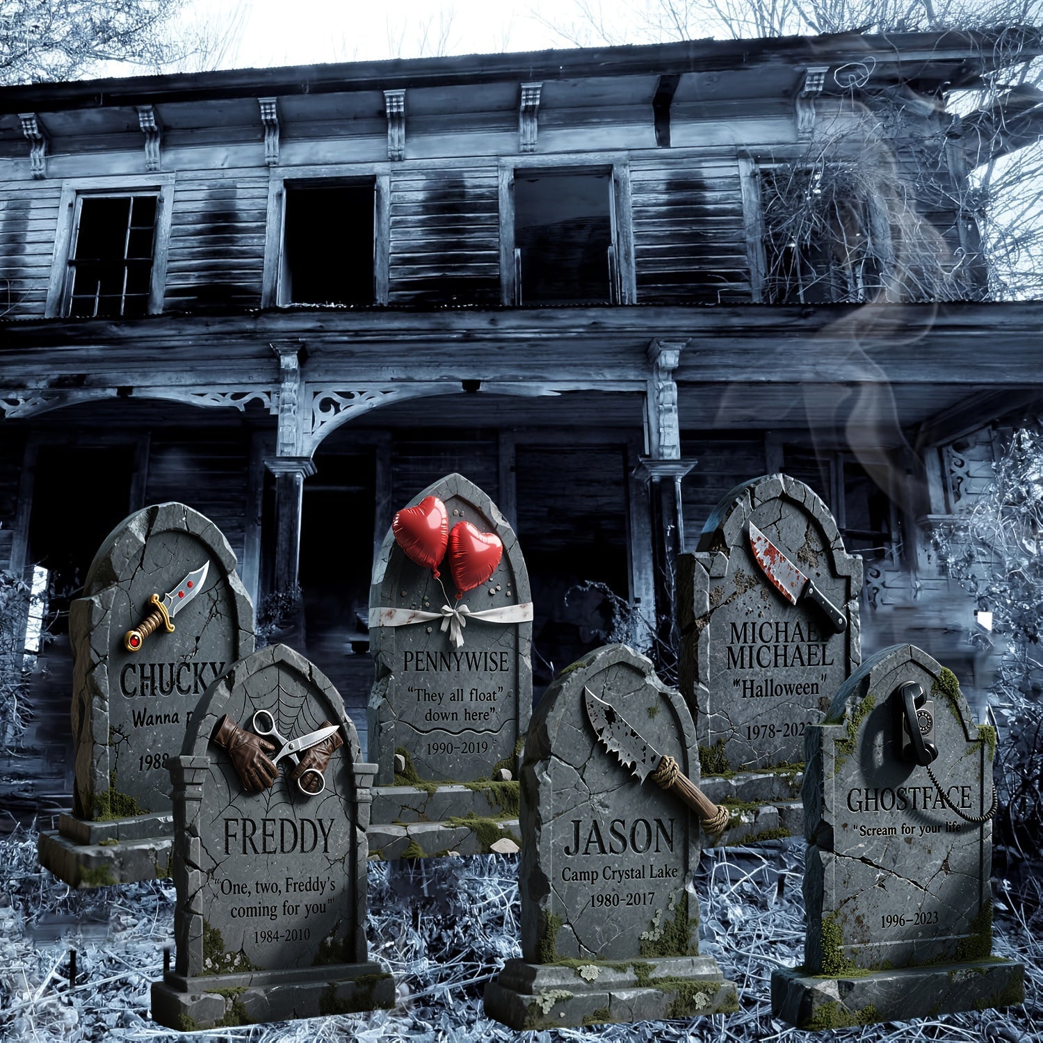 Halloween Tombstone Yard Signs Decor (6pcs) Halloween - Tophatter Daily Deals