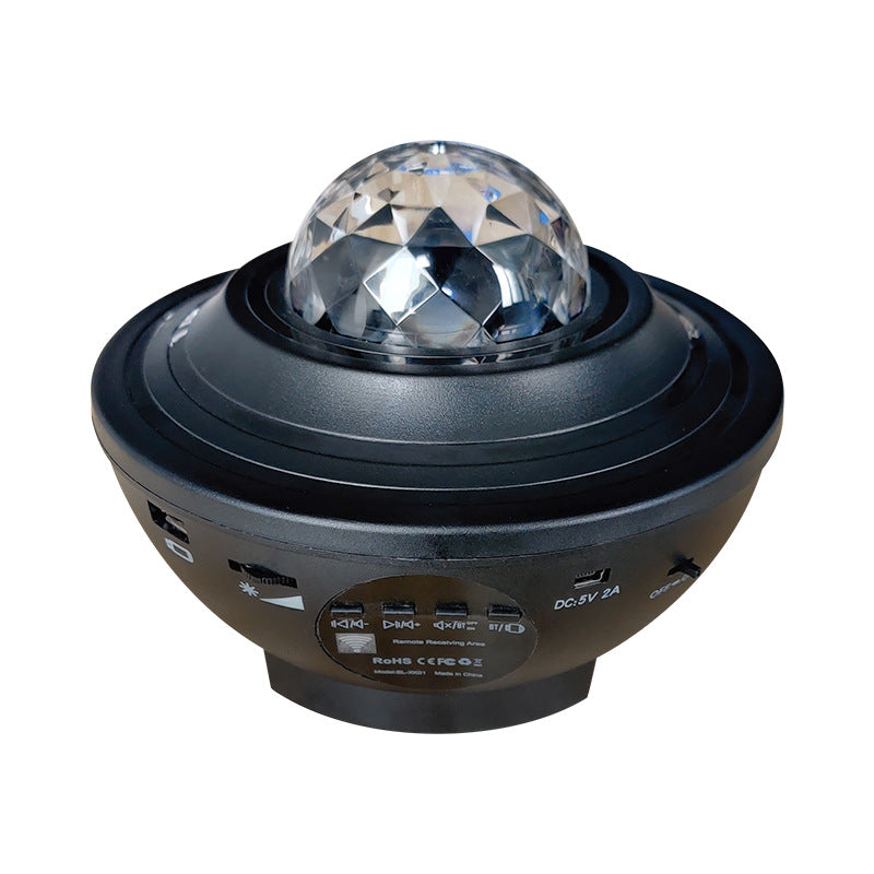 Bluetooth Music Laser Projector Light Black AS USB 0 - Tophatter Daily Deals