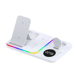 30W Multifunctional Three In One Wireless Magnetic Suction White Colorful Light Apple 0 - Tophatter Daily Deals