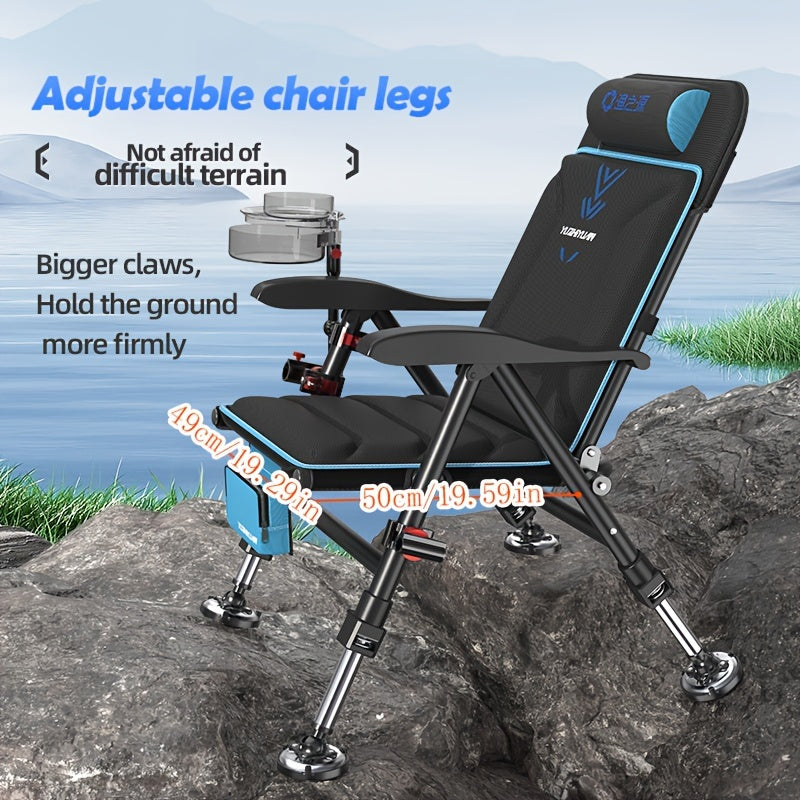 Fishing Chair with Cushion Outdoor > Fishing - Tophatter Daily Deals