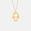 Pendant Rhinestone Stainless Steel Necklace Gold Girl One Size Necklaces - Tophatter Daily Deals