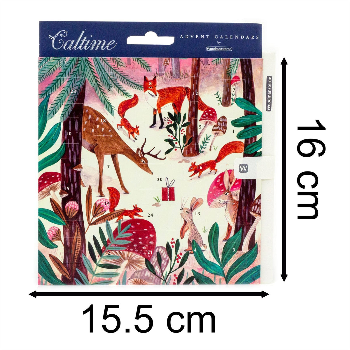 Woodland Friends - Christmas Advent Calendar Greetings Card & Envelope Advent Calendar - Tophatter Daily Deals