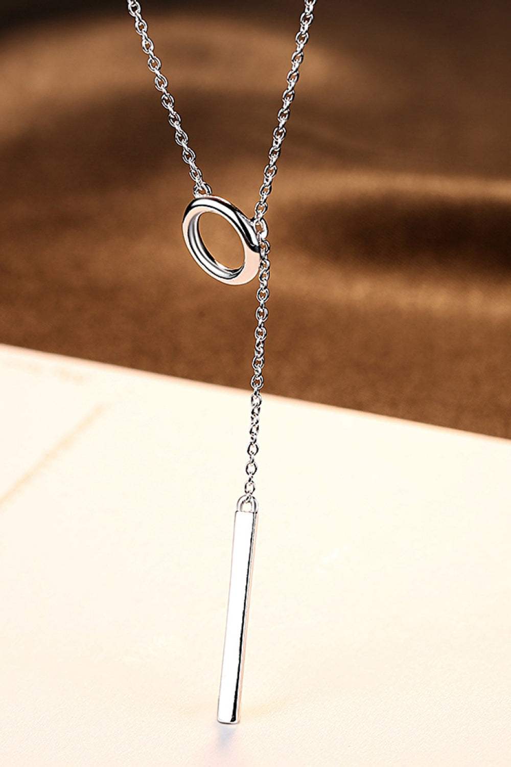 925 Sterling Silver Platinum-Plated Necklace Necklaces - Tophatter Daily Deals