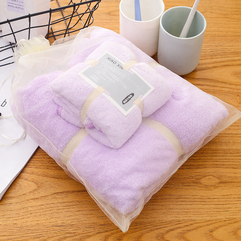 Absorbent Bath Towel For Mother And Child 11 Style 70x140 plus 34x74 0 - Tophatter Daily Deals