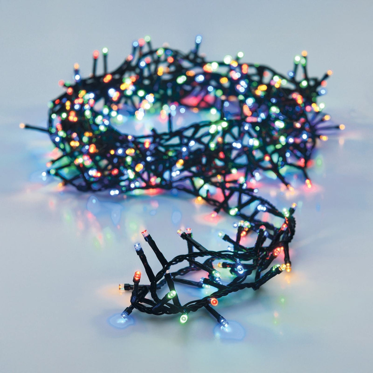 1000 Multicoloured LED String Lights | Microcluster LEDs for Indoor & Outdoor Fairy Lights - Tophatter Daily Deals