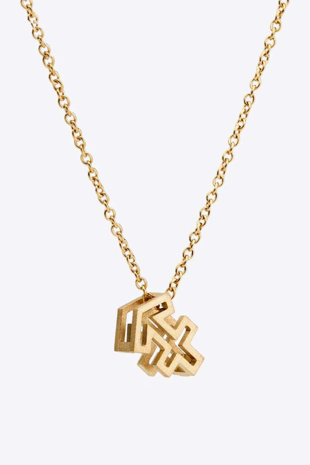 18K Gold Plated Constellation Pendant Necklace Sagittarius One Size Necklaces - Tophatter Daily Deals