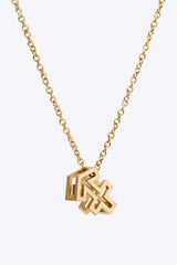 18K Gold Plated Constellation Pendant Necklace Sagittarius One Size Necklaces - Tophatter Daily Deals