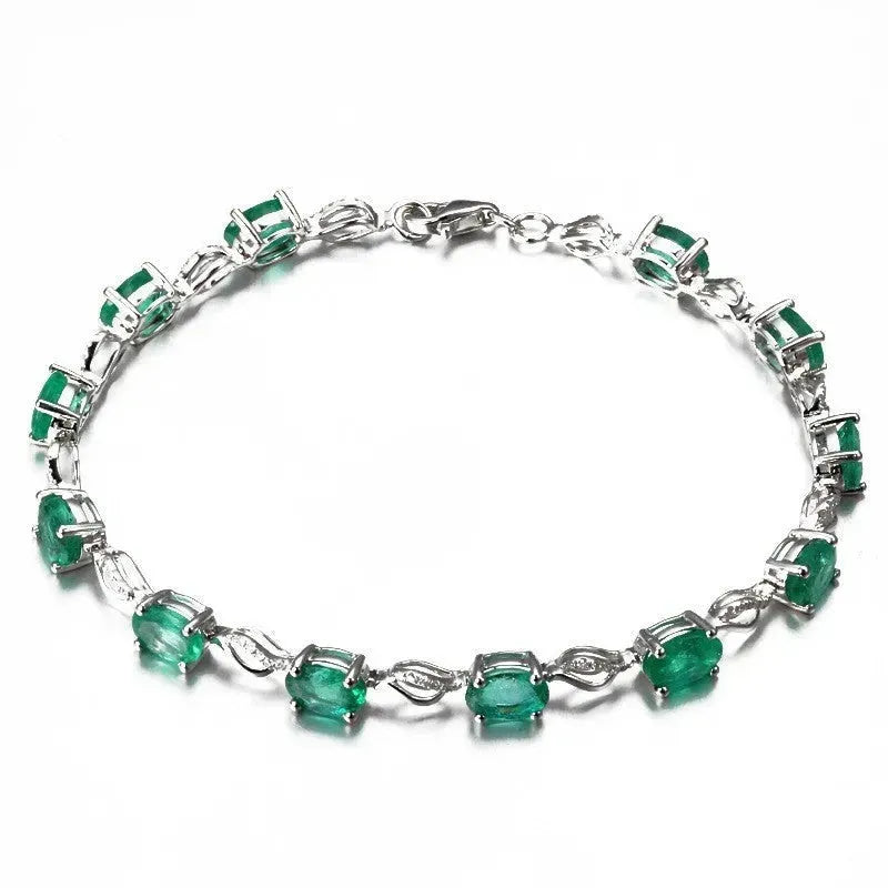 Azza™ Emerald Bracelet Azza™ GREEN Emerald Bracelets - Tophatter Daily Deals