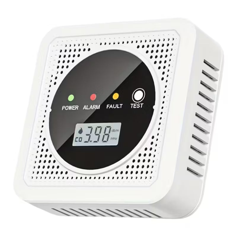 Dual Sensor Smoke & Carbon Monoxide Detector Alarm with LCD Display Smart Home & Security - Tophatter Daily Deals