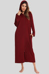 Zip Front Hooded Night Dress with Pockets Wine Sleep Dresses Apparel & Accessories Fast Shipping Free Shipping H#Y HOT DEALS HOME PAGE Lingerie Sleepwear Loungewear New Deals sexy lingerie Ship From Overseas Ship from USA Sleep Sleep Dresses sleepwear Sleepwear & Loungewear USA USA STOCK women lingerie Women's Fashion - Tophatter Daily Deals And Savings