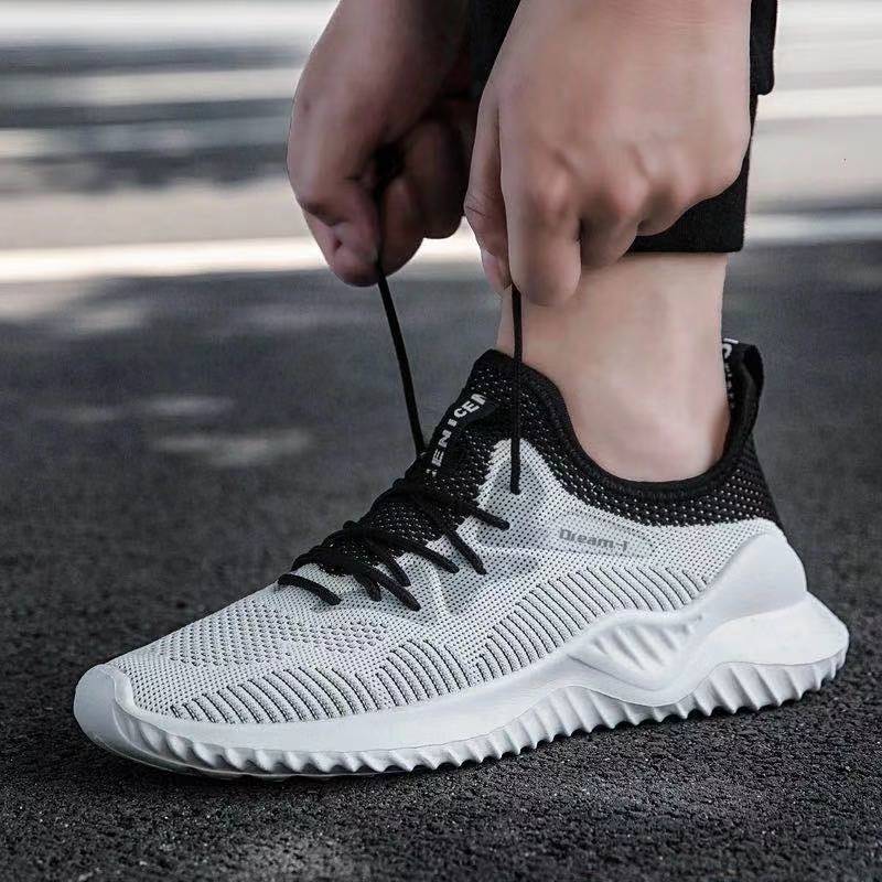Breathable Mesh Shoes, Mesh Shoes, Men's Shoes, Flying Woven Fashion Casual Shoes 0 - Tophatter Daily Deals